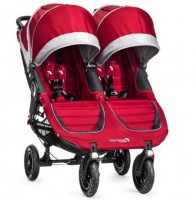 Прогулочная коляска Baby Jogger City Mini GT Double Red grey