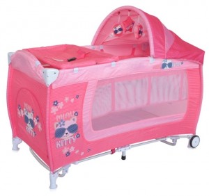 Манеж-кровать Lorelli Danny 2 Kitty Pink