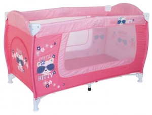 Манеж-кровать Lorelli Danny 1 Kitty Pink