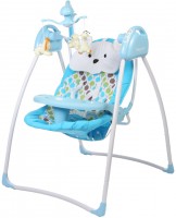 Качели-шезлонг Baby Care SW110 Butterfly Blue