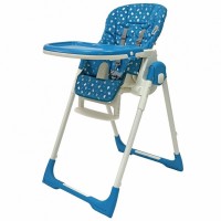Высокий стул для кормления Рант Crystal Fabric Голубой