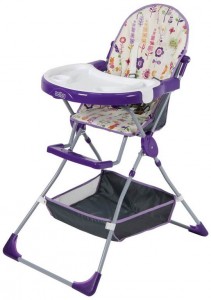 Высокий стул для кормления Selby 252 Яркий луг Фиолетовый