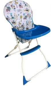 Высокий стул для кормления BabyHit BonBon White blue