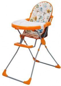 Высокий стул для кормления Selby 251 Совы Orange