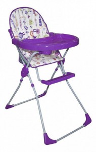 Высокий стул для кормления Teddy Bear C-H (R) Яркий луг Purple