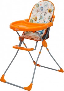 Высокий стул для кормления Selby SH 152 Совы Orange