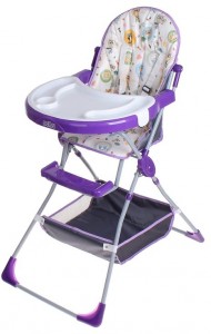 Высокий стул для кормления Selby SH-252 Совы Purple