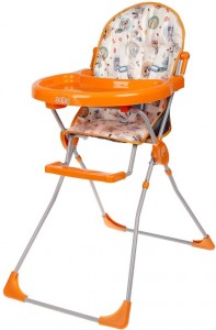 Высокий стул для кормления Selby 152 Owls Orange