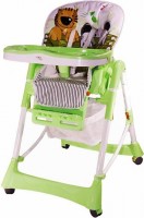 Высокий стул для кормления Liko Baby LB HC21 Green tiger