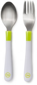 Набор для кормления Happy baby Spoon Fork Baby Cutlery Set Lime 15027