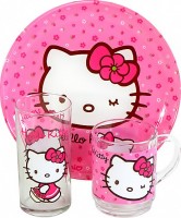 Набор для кормления Luminarc H5483 Hello Kitty Pink