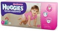 Одноразовые трусики-подгузники Huggies Mega 4 для девочек 52шт