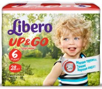 Одноразовые трусики-подгузники Libero Up&Go Extra Large 13-20 кг 28 шт