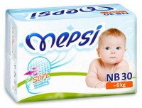 Одноразовые подгузники Mepsi NB 0-6 кг 30 шт