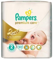 Одноразовые подгузники Pampers Premium care Mini 3-6 кг 22 шт