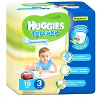 Одноразовые трусики-подгузники Huggies Little Walkers 7-11 кг 19 шт для мальчиков