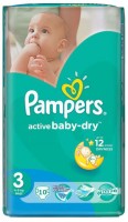 Одноразовые подгузники Pampers Active Baby-Dry Midi 4-9 кг 10шт