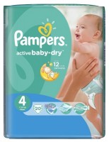 Одноразовые подгузники Pampers Active Baby-Dry maxi 7-14 кг 20шт