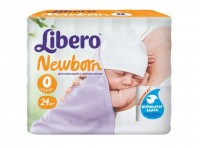 Одноразовые подгузники Libero Newborn 0-2.5 кг 24 шт
