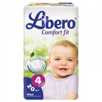 Одноразовые подгузники Libero Comfort Fit Ecotech Maxi 7-14 кг 20 шт