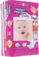 Одноразовые подгузники Helen Harper Baby Midi 4-9 кг 14 шт