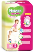 Одноразовые трусики-подгузники Huggies Little Walkers Conv Pack 13-17 кг 15 шт для девочек