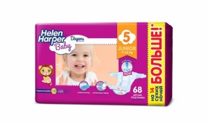 Одноразовые подгузники Helen Harper Baby Junior 11-25 кг 68 шт