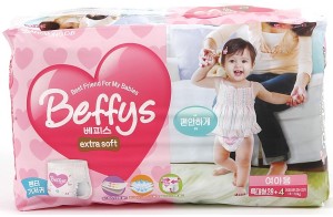 Одноразовые трусики-подгузники SsangYong Beffy's extra soft XL 13-18 кг 32 шт для девочек