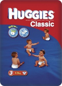 Одноразовые подгузники Huggies Classic Small Pack 4-9 кг 16 шт