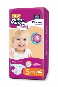 Одноразовые подгузники Helen Harper Baby Junior 11-18 кг 54 шт