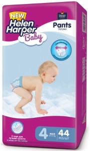 Одноразовые трусики-подгузники Helen Harper Baby Maxi 8-1 3кг 44 шт