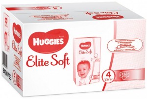 Одноразовые подгузники Huggies Elite Soft 4 (8-14 кг) 132шт