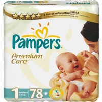 Одноразовые подгузники Pampers Premium care Newborn 2-5 кг 78 шт 274667