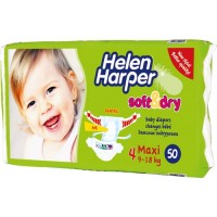Одноразовые подгузники Helen Harper 230856 Babydiaper Soft & Dry maxi 9-18 кг 50 шт