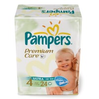 Одноразовые подгузники Pampers Premium care Maxi 7-18 кг 24 шт 278788