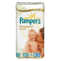 Одноразовые подгузники Pampers Premium care Maxi 7-18 кг 52 шт 278818