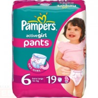 Одноразовые трусики-подгузники Pampers Active girl Extra Large 16+ кг 19 шт 255727