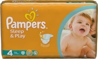 Одноразовые подгузники Pampers Sleep & Play Maxi 7-14 кг 50шт