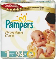 Одноразовые подгузники Pampers Premium care Newborn 2-5 кг 94 шт