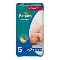 Одноразовые подгузники Pampers Active baby Junior 11-18 кг 52 шт 221265