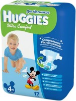 Одноразовые подгузники Huggies Ultra Comfort Conv Pack 10-16 кг 17 шт для мальчиков