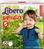 Одноразовые трусики-подгузники Libero Up&Go 5 Maxi + (10-14 кг) 68 шт