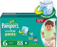 Одноразовые трусики-подгузники Pampers Active boy Extra Large 16+ кг 88 шт