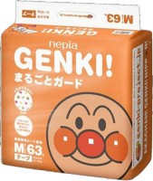 Одноразовые подгузники Nepia Genki M 6-12kg 63