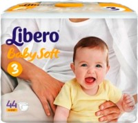 Одноразовые подгузники Libero Babysoft 3 Midi (4-9 кг) 44 шт