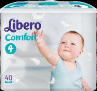 Одноразовые подгузники Libero Comfort 4 Maxi (7-14 кг) 40 шт