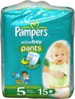 Одноразовые трусики-подгузники Pampers Active boy Junior 12-18 кг 15 шт