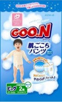 Одноразовые подгузники Goon XL 12-20 кг для мальчиков 2 шт