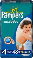 Одноразовые подгузники Pampers Active Baby Maxi Plus 9-16 кг 48шт