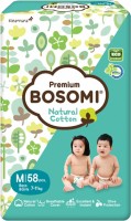 Одноразовые подгузники Bosomi Natural Cotton M (7-11 кг) 58 шт